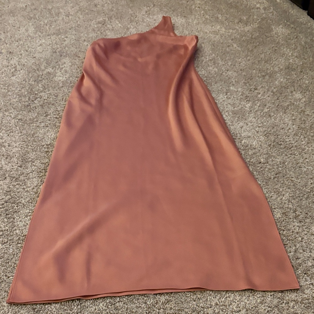 BHLDN One-Shoulder Rust Dress